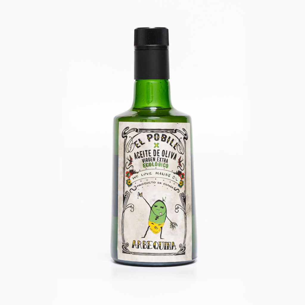 EVOO Arbequina Glasflasche